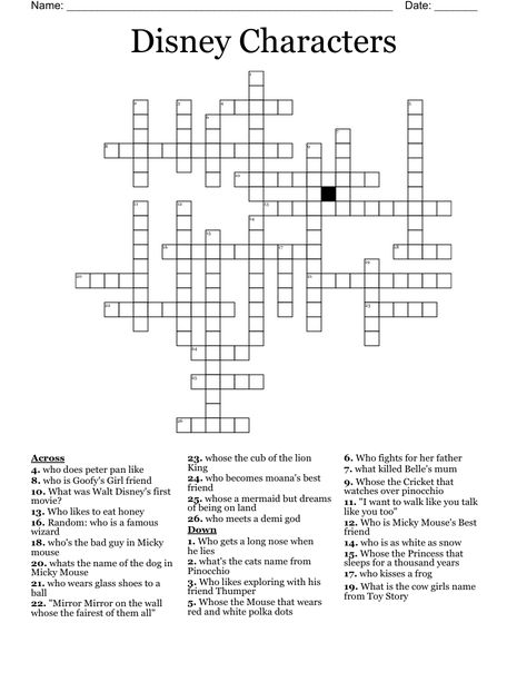 Disney Word Search Free Printable, Disney Word Search Printables, Disney Crossword Puzzles, Word Search Aesthetic, Disney Worksheets, Disney Word Search, Free Printable Crossword Puzzles, Word Search Book, Printable Crossword Puzzles