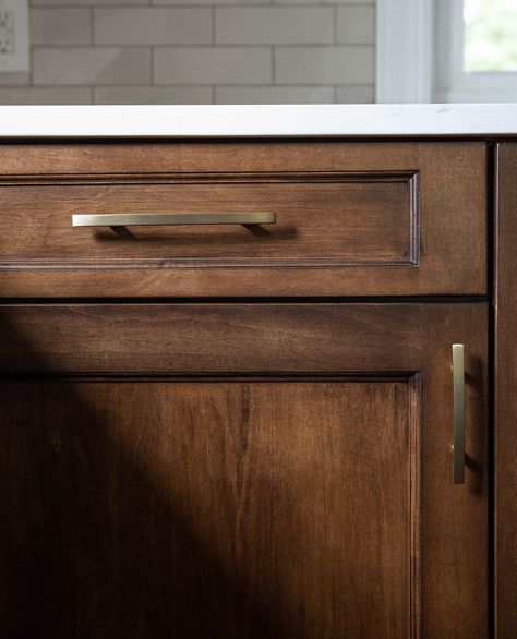 The natural grain on these cabinets is a striking feature that sets them apart. Although each piece comes from the same type of wood, the unique grain patterns ensure that no two cabinets are exactly alike.⁠ ⁠ Hardware @myknobs “Amerock Cypress Pull”⁠ Countertop @hanstonequartz Montauk quartz ⁠ .⁠ .⁠ .⁠ #Homesweethome #kitchendesigns #newkitchen #MarvistaDesignBuild #Pittsburgh #interiorsforyou #HGTV #Shakeupyourstyle #Pittsburghremodeling #kitchenremodelingpittsburgh Cabinet Stain, Walnut Cabinet, Staining Cabinets, Walnut Cabinets, Cherry Cabinets, Chocolate Mug Cakes, Type Of Wood, Cabinet Ideas, Kitchen Inspo