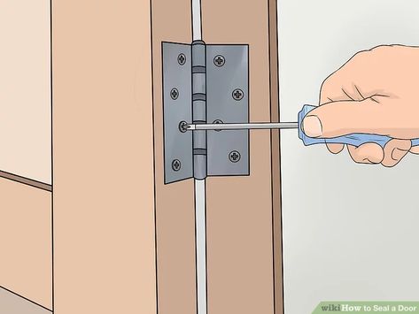 How to Seal a Door: 15 Steps (with Pictures) - wikiHow Heating And Cooling, Windows And Doors, Door Handles, Doors, Make Your, Home Decor, Home Décor