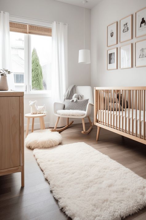 Basic Nursery, Simple Baby Room, Baby Room Ideas Early Years, Minimalist Baby Room, Baby Room Decor Neutral, Girl Nurseries, Small Baby Room, Cozy Baby Room, Simple Nursery