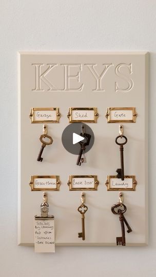 95 reactions | Turn an IKEA frame into a chic and functional key holder with this easy DIY project! 🛠️✨  Follow along to see how you can create a stylish organizer for your entryway in just a few simple steps.   #homedecor #diystorage #diykeyholder #diyhomedecor #budgetfriendlydecor #interior #diyinterior #diyfail #handmadedecor #keyholder | DIY projects for your home | shingo_takahashi_iudp · Original audio Key Holder Diy, Ikea Frame, Diy Fails, Budget Friendly Decor, Ikea Frames, Diy Interior, Cardboard Crafts, Easy Diy Projects, Diy Storage