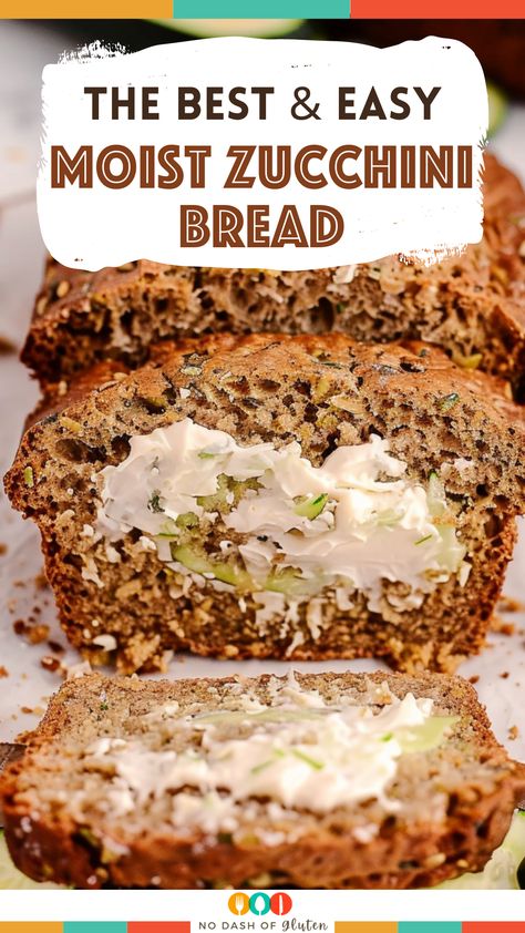 Fluffy Zucchini Bread Best Spaghetti Recipe, Moist Zucchini Bread, Spiced Zucchini, Applesauce Bread, Gluten Free Holiday Recipes, Best Gluten Free Bread, Fresh Zucchini, Gluten Free Sides Dishes, Best Party Food