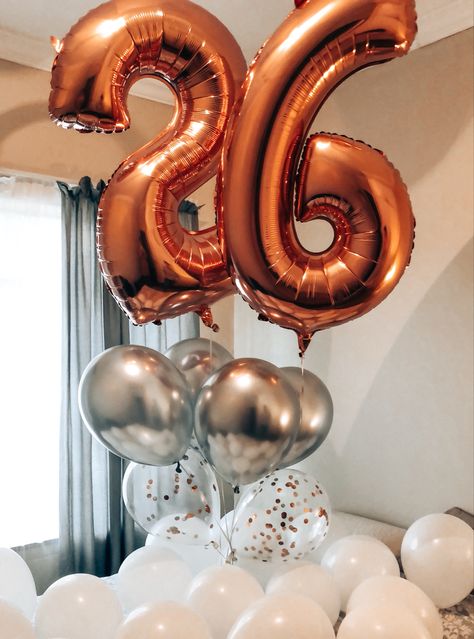 #birthdaypartyideas #birthdaydecoration #26balloons #birthdayballoons #birthday #chanellelegrange 26th Birthday Balloons, 26 Balloons, 26 Birthday, Birthday Balloons Pictures, Birthday Aesthetic, 26th Birthday, 2024 Vision, Birthday Balloons, Ornament Wreath