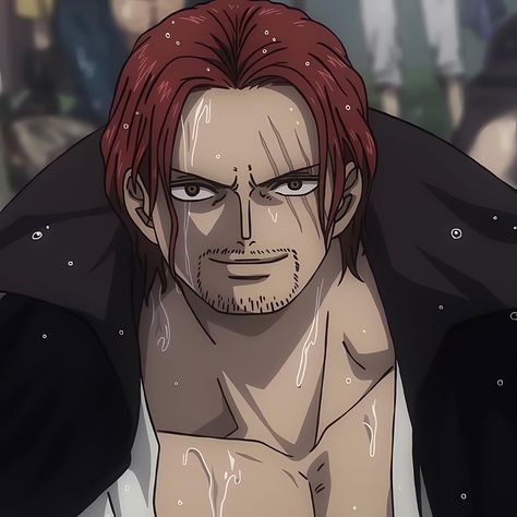 Barba Blanca One Piece, Shanks Icon, Haki One Piece, Red Hair Shanks, Doflamingo Wallpaper, رورونوا زورو, One Piece Photos, One Piece Tattoos, One Piece Cartoon