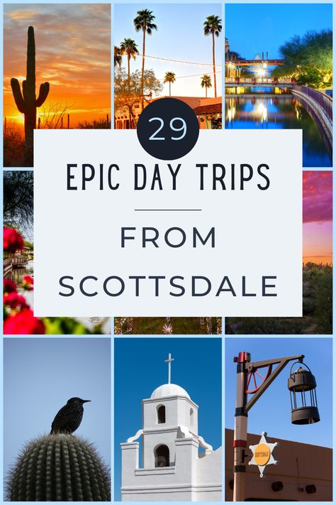 Looking for some unique day trips from Scottsdale? Then you’ve come to the right place. After reading this list, chances are you’ll realize you need more days in your Scottsdale AZ travel itinerary! Mother Daughter Vacation, Mexico With Kids, Tempe Town Lake, List Of Cities, Nature Destinations, Old Town Scottsdale, Western Town, Downtown Phoenix, Vacation Itinerary