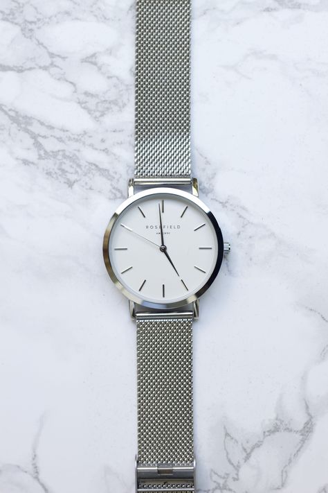 Silver Rosefield Watch | @rachelpagen www.boringthngs #rosefieldwatch Silver Wrist Watch, Women Watches Silver, Silver Wrist Watch Women, Female Watch, Female Watches, Watches Silver, Womens Silver Watch, Small Watches Women Silver, Modern Silver Watches For Work