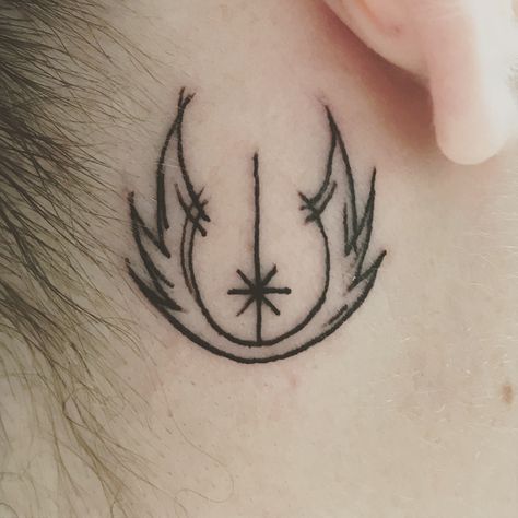 The Jedi Order Jedi Order Tattoo, Jedi Tattoo, Jedi Symbol, Jedi Order, Art Ink, Inspirational Tattoos, Maple Leaf Tattoo, Jesus Fish Tattoo, Hand Tattoos