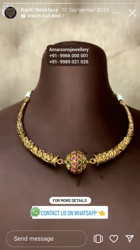 Kante Model Necklace, Gold Kante Designs, Kanti Necklace Designs Gold, Kante Jewellery, Kanti Necklace Designs, Kante Gold Necklaces, Kanti Necklace, Necklace Designs Gold, Baby Jewellery