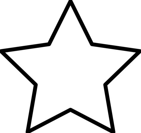 Stars Coloring Pages Printable Star Template Printable, Shape Coloring Pages, Mothers Day Coloring Pages, Star Outline, Star Coloring Pages, Star Clipart, Printable Star, Star Template, Black And White Stars