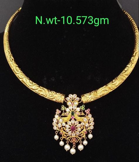 Kante Jewellery Designs, Kante Designs Latest Gold, Kante Gold Necklaces 20 Grams, Kante Designs Latest, Gold Kante Designs, Kante Necklace Designs, Light Weight Gold Jewellery Indian, Kante Gold Necklaces, Light Weight Gold Necklace