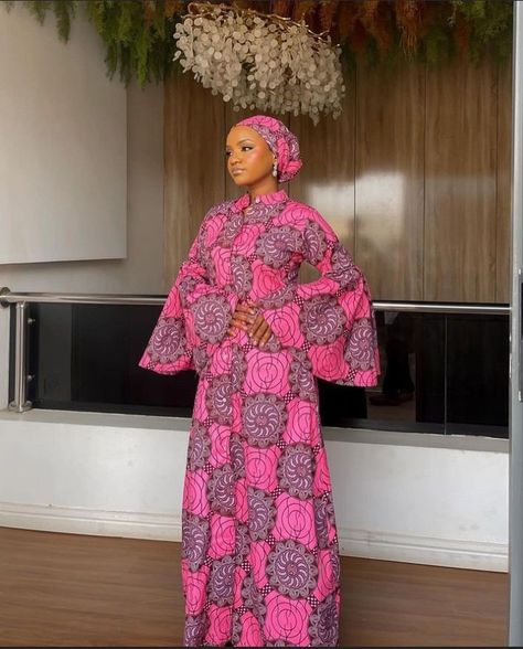 Ankara Long Gown Styles, Stile Hijab, African Fabric Dress, Modest Dresses Fashion, African Print Dress Ankara, African Dresses For Kids, Ankara Gown Styles, African Inspired Clothing, African Print Dress Designs