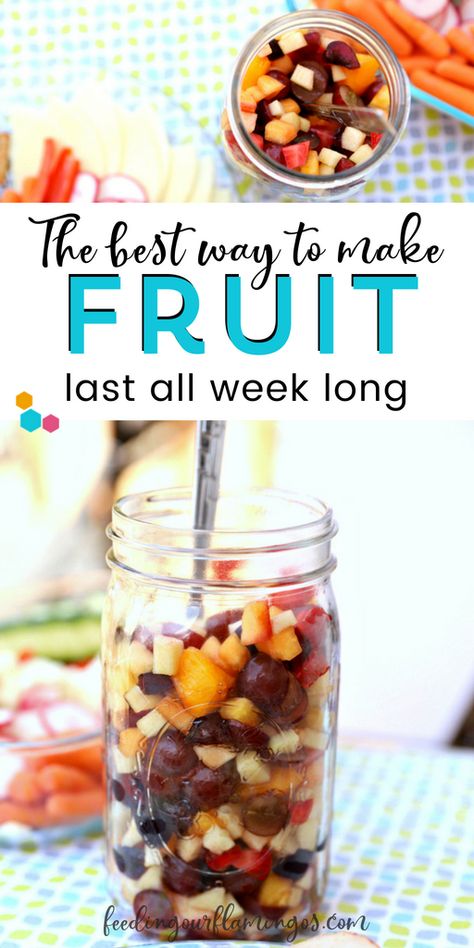 Few things in life are better than having healthy food ready when you need it most. That’s why fruit salad in a jar is so genius. Keep a jar of fruit salad in the fridge at all times and your family will have no option but to eat it! Fruit Salad That Keeps, Fruit Salad Mason Jar Recipe, Fruit Salad In A Jar Recipes, How To Keep Fruit Salad Fresh, Jar Fruit Salad, Fruit Salad Jar, Healthy Jar Salads, Fruit Jars Mason, Meal Prep Fruit Salad