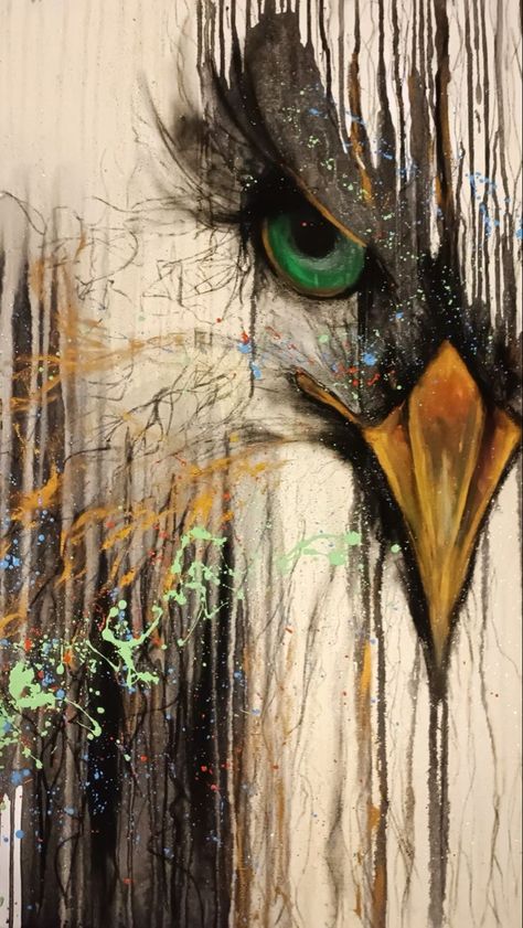 Bird Painting Acrylic, Animal Paintings Acrylic, Eagle Wall Art, Eagle Painting, Abstract Painting Techniques, Animal Portraits Art, Soyut Sanat Tabloları, Textured Canvas Art, Art Bedroom