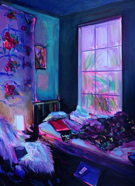 Intimate, safe and romantic: Ekaterina Popova paints the interiors of her friend’s bedrooms A Level Art, Art Plastique, Art Stuff, Pretty Art, 그림 그리기, Painting Inspiration, Aesthetic Art, No. 2, The Wall