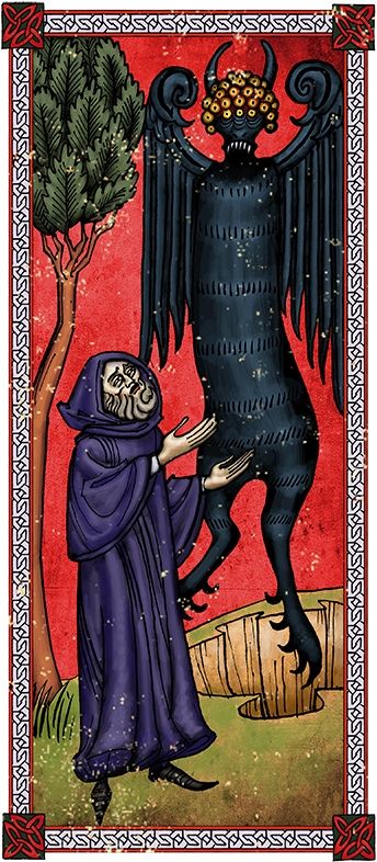 Esoteric Painting, Medieval Artwork, Illustrated Manuscript, Medieval Paintings, Occult Art, Medieval Manuscript, Illuminated Manuscripts, Demon Art, Mystical Art