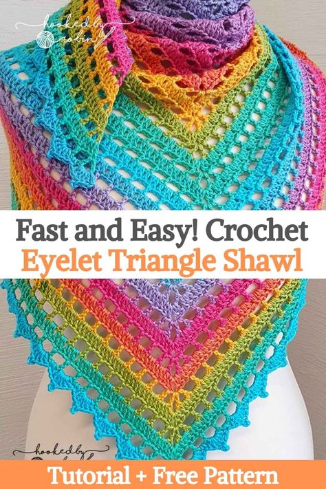 Easy Crochet Shawl Pattern Free Simple, Simple Crochet Triangle Shawl Pattern Free, Tl Yarn Crafts Shawl, Free Easy Shawl Crochet Patterns, Corner To Corner Crochet Shawl Pattern Free, Shawls To Crochet, Crochet Shawl Simple, Crocheted Triangle Shawls, Crochet Shawl Beginner