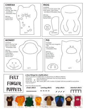 felt finger puppets pattern.pdf - Google Drive Puppet Template, Finger Puppet Patterns, Felt Puppets, Felt Finger Puppets, Puppet Patterns, Quiet Book Patterns, Puppet Making, Operation Christmas Child, Felt Book