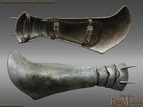 Uruk-Hai right vambrace by RobbieMcSweeney on DeviantArt Uruk Hai Armor, Rise Of Mordor, Orc Armor, Uruk Hai, Armor Clothing, Sci-fi Armor, Medieval Armor, Fantasy Armor, Armors