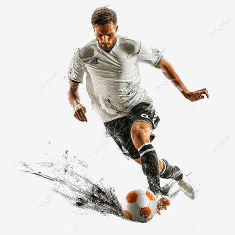 soccer player kicking the ball Kicking A Ball, Football Png, Transparent Image, Soccer Player, Sport Football, Business Flyer, Png Transparent, Soccer Players, Creative Business