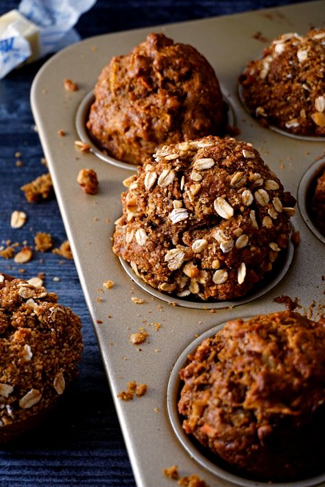 Morning Glory Muffins - Healthy Muffins in Under 1 Hour - Frydae Bakery Bran Muffins, Flax For Life Muffin Recipe, Bran Morning Glory Muffins, Coconut Oil Muffins, Trail Mix Muffins, Morning Glory Bran Muffins, Muffin Topping Ideas, Postpartum Muffins, Mammoth Muffins