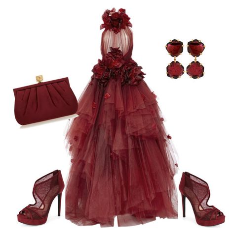 "Untitled #101" by magscook ❤ liked on Polyvore featuring Marchesa, Jessica Simpson, Annoushka and Wilbur & Gussie Long Red Evening Dress, Delicate Face, Red Halter Dress, Marchesa Gowns, Red Halter Top, Red Evening Gowns, Tule Rok, Ellie Saab, Tulle Balls