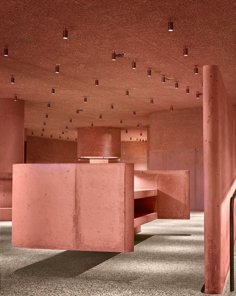 Adjaye Associates, 1950s Wallpaper, David Adjaye, Types Of Concrete, Concrete Column, Concrete Facade, Top Architects, Curved Walls, Terrazzo Flooring