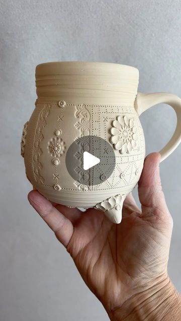 Brigitte Richard on Instagram: "New cups in the making!  I am working on a bunch of the bellied mugs with the little feet. They will have different designs. Stay tuned😉  These have to finish drying and today I am decorating some more with the hummingbird design. • • • • • #pottery #ceramics #keramik #pottersofinstagram #potteryofinstagram #contemporaryceramics #claycup #clay #mug #handmadenug #wheelthrownpottery #mugcollector #quilting #quiltdesign #sewing #makers #makersmovement #makersgonnamake #stoneware #lagunaclay" Laguna Clay, Hummingbird Design, Clay Mug, Clay Cup, Wheel Thrown Pottery, Pottery Ceramics, Contemporary Ceramics, Quilting Designs, Stay Tuned