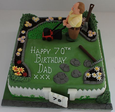 Gardeners birthday cake! | Pauls Creative Cakes | Flickr 70th Birthday Cake For Men, Garden Theme Cake, Garden Birthday Cake, 90th Birthday Cakes, 70th Birthday Cake, 80 Birthday Cake, Dad Birthday Cakes, Unique Birthday Cakes, 60th Birthday Cakes