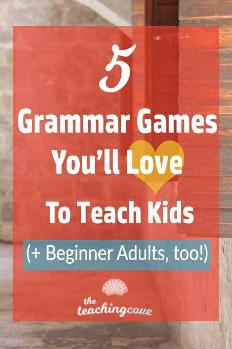 Want 5 tips that'll make you love teaching English grammar? Teach kids and need grammar games to help you create effective lesson plans?... Esl Materials, Educational Therapy, Tech Education, Esl Grammar, Teach English To Kids, Teaching Esl, Teaching Printables, Grammar Games, Grammar For Kids