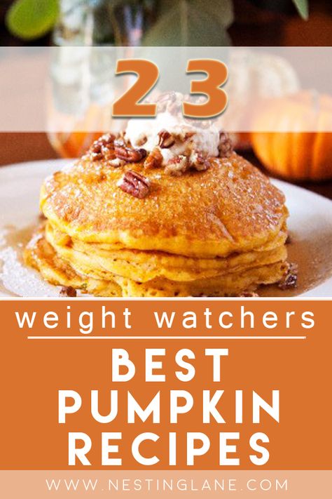 Weight Watcher Pumpkin Recipes, Pumpkin Pancake Muffins, Weight Watchers Fall Desserts, Ww Pumpkin Puree Recipes, Low Cal Pumpkin Desserts, Weight Watchers Fall Recipes, Ww Oatmeal Recipes, Pure Pumpkin Recipes, Ww Pumpkin Recipes