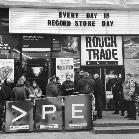 Rough Trade East record shop Rough Trade Records, Vinyl Store, Underground Art, Ny Trip, Rough Trade, Victoria Park, Record Shop, Music Shop, Writing Life