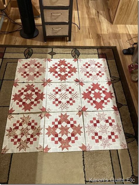 Red Quilts Patterns, 4 Color Quilts, Nine Patch Quilt Patterns Ideas, Two Color Quilts Patterns Free, French General Quilts, 2 Color Quilts, Scandinavian Quilts, Two Color Quilts, White Quilts