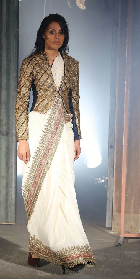 F Rich Asian Fashion, Lakme Fashion Week 2016, South Asian Fashion, South Indian Blouse Designs, Bridal Trousseau, Futuristic Designs, Cotton Blouse Design, Saree Wearing Styles, Blouse Back Neck Designs