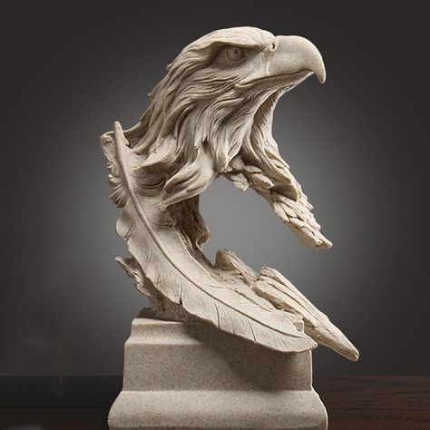 Eagle Statue Sculpture, Cemetary Statue, Stone Garden Statues, Aigle Royal, Wood Sculpture Art, Eagle Statue, Eagle Drawing, Anatomy Sculpture, Dark Art Photography