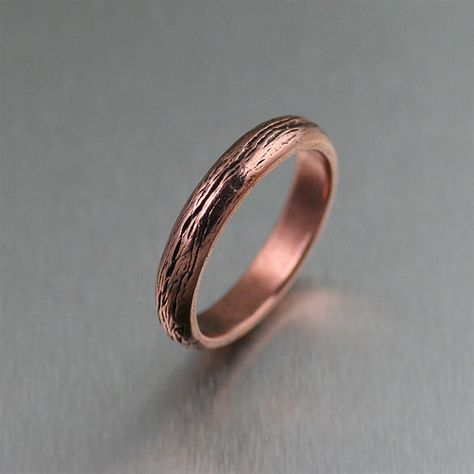 Copper Bark Ring Bark Ring, Wooden Rings Engagement, 7th Wedding Anniversary, Commitment Rings, Copper Anniversary, Copper Gifts, Contemporary Engagement Rings, Copper Jewelry Handmade, Engagement Ring Diamond