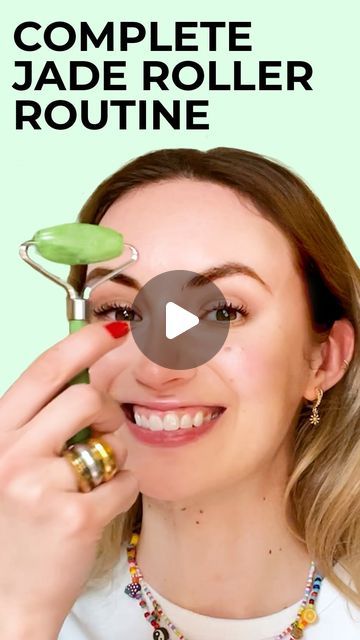 Face Massage Tool Rollers, Eye Roller For Puffiness, How To Use Face Massage Roller, Face Massager Roller, How To Use Jade Stone On Face, How To Use Roller On Face, Face Massage With Roller, How To Use Jade Roller, How To Use A Face Roller