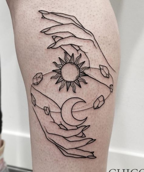 Sun Moon And Lotus Flower Tattoo Meaning | Best Flower Site #sunflowertattoos #tattooideas Sun And Moon Tattoos, Mystical Tattoos, Tattoos Infinity, Moon Tattoos, Moon Tattoo Designs, The Sun And Moon, Sun Tattoos, Sunflower Tattoos, Sun Tattoo