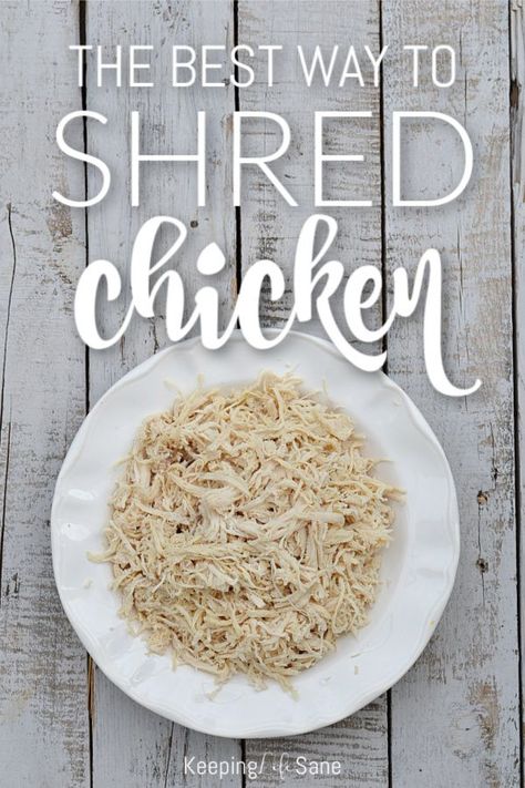 Easy Way To Shred Chicken, Healthy And Fitness, Buffalo Chicken Pinwheels, Shred Chicken, Chicken Pinwheels, Easy Shredded Chicken, Buffalo Chicken Dip Easy, Make Shredded Chicken, Easy Buffalo Chicken