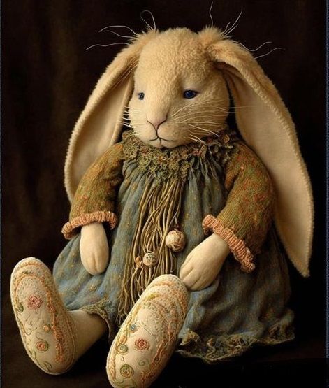 Bunny 2023, Stuffed Bunnies, Canada Quebec, Bunny Soft Toy, Teddy Bear Doll, Art Dolls Cloth, Teddy Toys, Christmas Ornaments Diy, Sewing Stuffed Animals