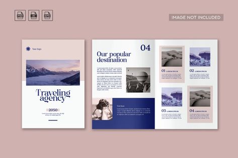 Travel Agency Catalogue, Print Templates ft. tourism & vacation - Envato Adventure Vacation, Travel Brochure, Trifold Brochure, Brochure Design Template, Travel Tours, Cmyk Color, Travel Agency, New Shows, Print Templates