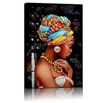 African Woman Art, Black Woman Wall Art, American Wall Art, African American Wall Art, Woman Wall Art, Wall Art For Bedroom, Wall Decor Canvas, Art For Bedroom, Art African