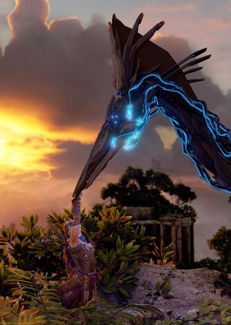 Horizon Zero Dawn Animals, Horizon Zero Dawn Aesthetic, Horizon Fanart, Horizon Game, Trash Dump, Aloy Horizon, Forbidden West, Horizon Zero Dawn, Cartoon Games