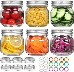 Large Mason Jars, Canning Supplies, Mini Mason Jars, Small Glass Jars, Wide Mouth Mason Jars, Canning Lids, Small Mason Jars, Plastic Lids, Diy Candle