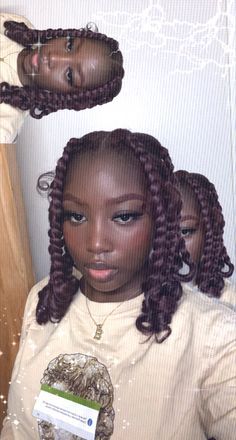 Chunky Short Braids, Coi Leray Braids 4c Hair, Coi Leray Braids Short, Big Box Braids Natural Hair, Big Braids With Curly Ends, Coi Leray Braids Natural Hair, Cou Leray Braids, Big Short Braids, Short Hair Aesthetic Hairstyles