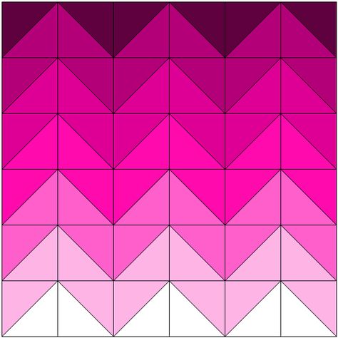 Ombre Half Square Triangle Quilt, Quilt Patterns For Ombre Fabric, Gradient Quilt Ideas, Ombre Quilts Ideas, Ombré Quilt, Ombre Quilt Pattern, Gradient Quilt, Chevron Quilts, Ombre Quilt