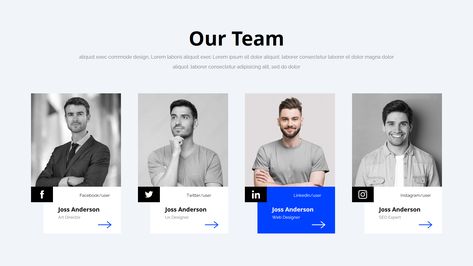 Team member introduction slide for powerpoint, keynote, google slides Meet The Team Powerpoint Slide, Team Page Website Design, Website Team Page Design, Team Website Page, Company Introduction Design, Team Profile Design, Team Section Web Design, Team Slide Design, Website Team Page