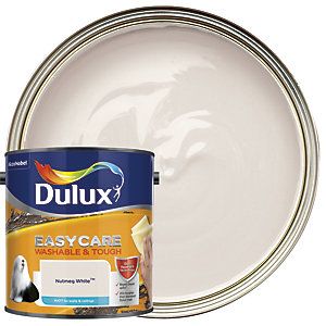 Dulux Easycare Washable & Tough Matt Emulsion Paint - Nutmeg White 2.5L | Wickes.co.uk Chic Shadow, Denim Drift, Lavender Quartz, Gentle Fawn, Apple White, Polished Pebble, Diy And Home Improvement, Rock Salt, Pebble Painting