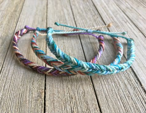 Fishtail Braid Bracelet, Waterproof Bracelets, Cord Anklet, Fishtail Bracelet, Braid Bracelet, String Bracelet Patterns, Beach Bracelet, Surfer Bracelets, Presentation Cards