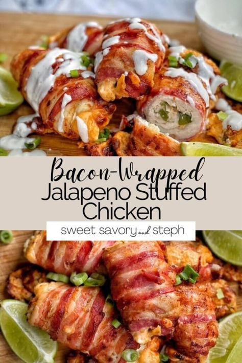 Jalapeno Stuffed Chicken, Bacon Wrapped Stuffed Chicken Breast, Bacon Wrapped Stuffed Chicken, Chicken Breast Stuffed, Bacon Wrapped Chicken Breast, Healthy Chicken Pot Pie, Fried Chicken Cutlets, Chicken Poppers, Bacon Wrapped Jalapeno Poppers