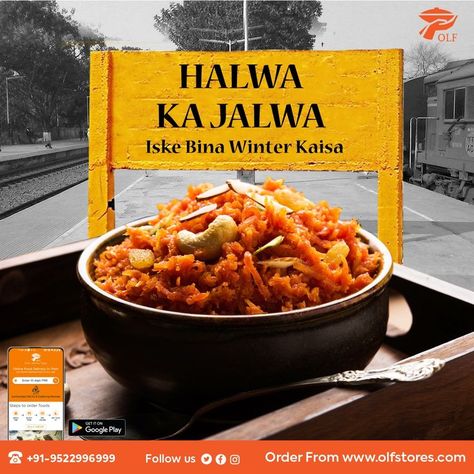 #olf #olfstores #foodintrain #onlinefoodintrain #trainfood #fooddeliveryintrain #bestfooddeliveryapp Winter Food Creative Ads, Food Creative Post, Food Marketing Design, Food Creative Ads, Train Seat, Train Food, Gajar Halwa, Cloud Kitchen, Meal Train Recipes